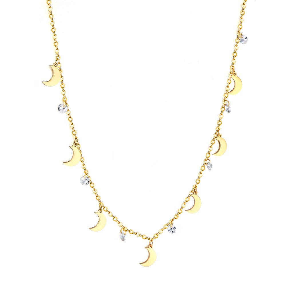 7 Moons Accessories 7 Diamonds Necklace asonjewelry